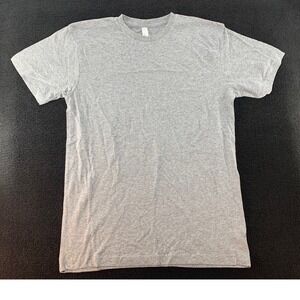 LAT APPAREL Gray Crew Neck T Shirt Short Sleeve Basic Tee Men's Medium